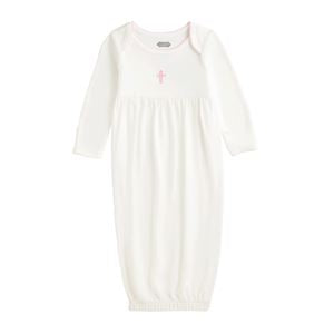 The Porch Mud Pie Crochet Pink Cross Gown