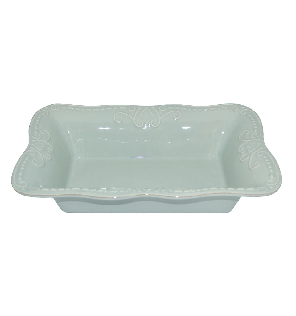 Skyros Isabella Medium Rectangular Baker Ice Blue