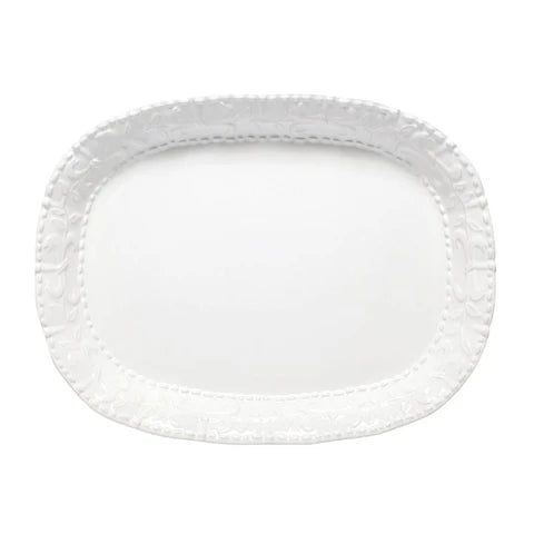 Skyros Historia Large Oval Platter Paperwhite
