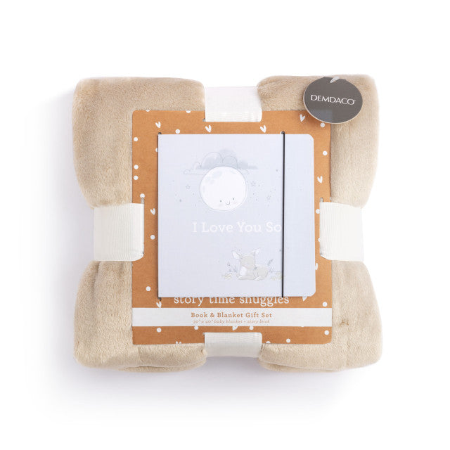 Demdaco I Love You So Book and Blanket Giftset - 5x5in