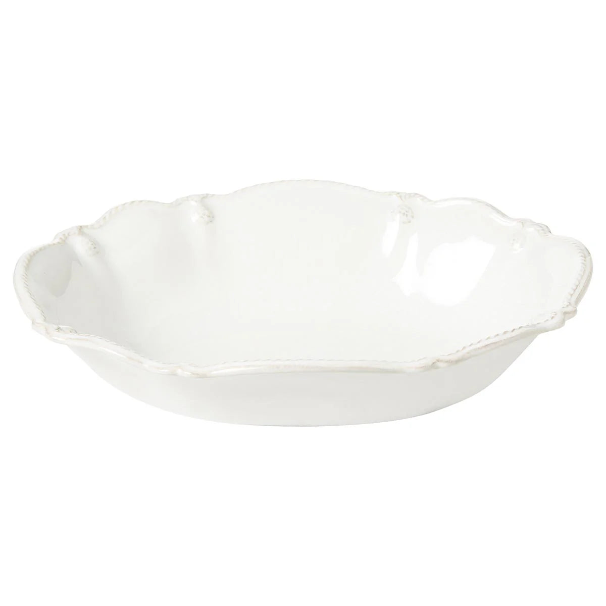 Juliska Berry & Thread 10" Oval Serving Bowl- Whitewash