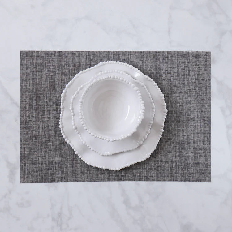 Beatriz Ball VIDA Rectangular Woven Placemat- Charcoal