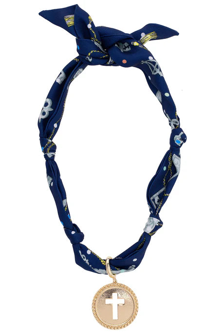 Canvas Style Twilly Scarf Necklaces