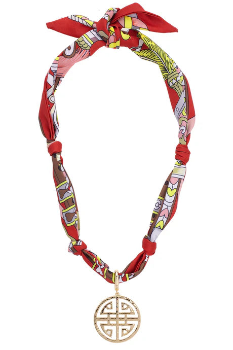 Canvas Style Twilly Scarf Necklaces