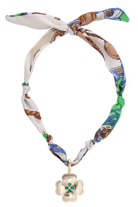 Canvas Style Twilly Scarf Necklaces