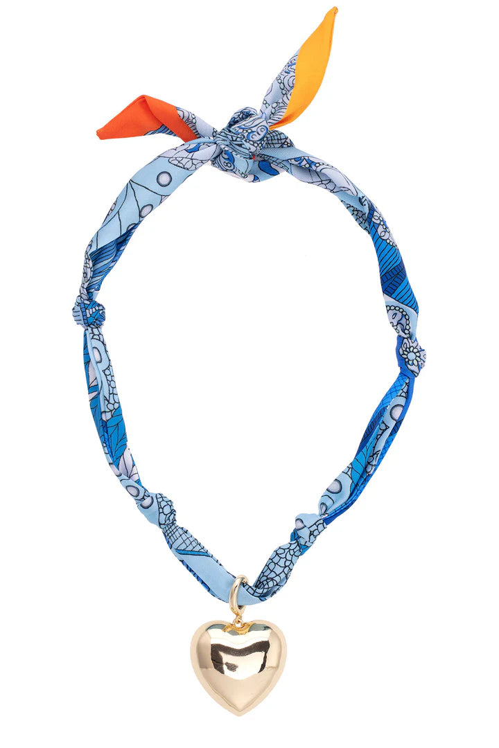 Canvas Style Twilly Scarf Necklaces