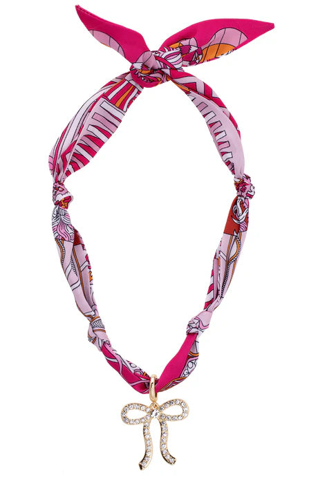 Canvas Style Twilly Scarf Necklaces