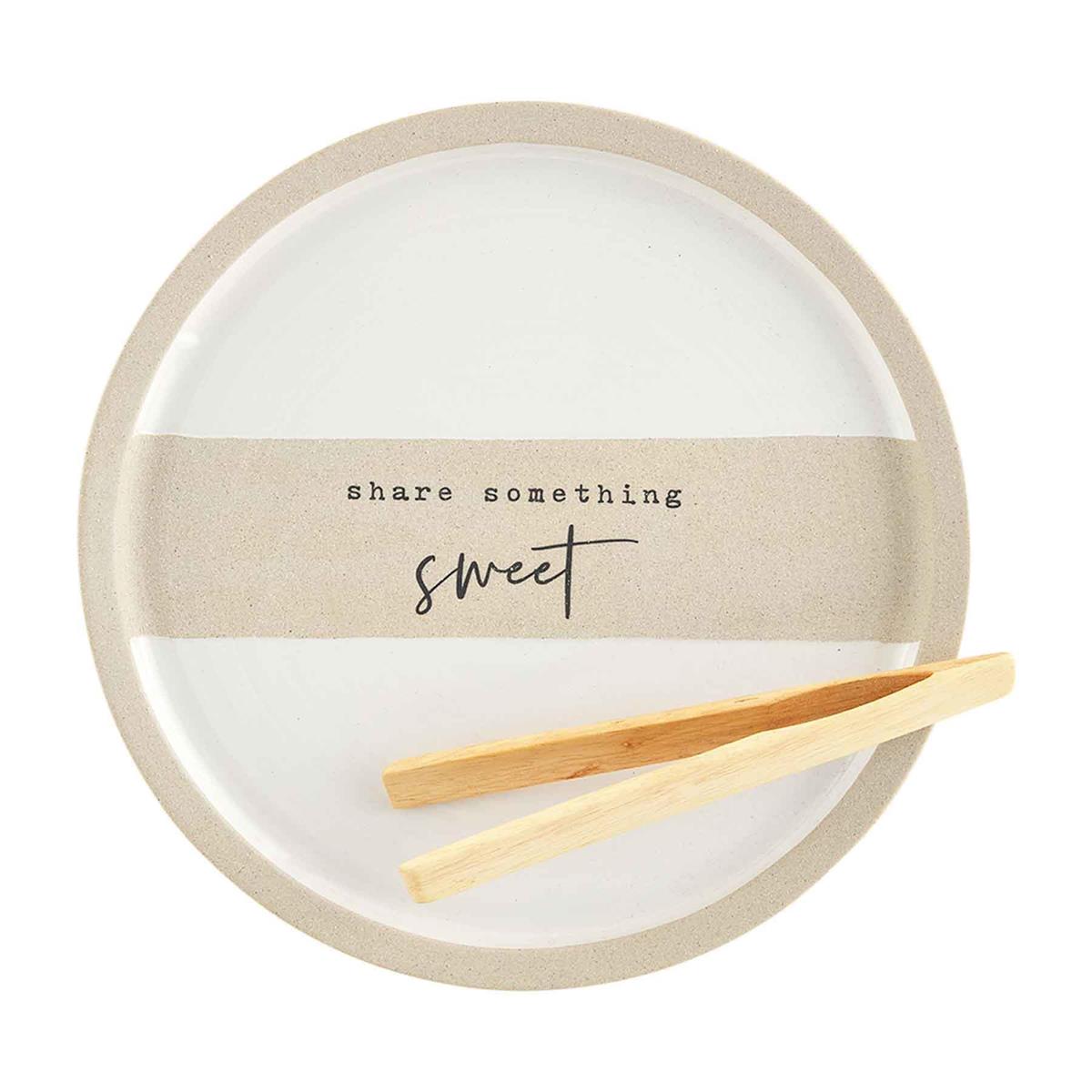 The Porch Mud Pie Stoneware Round Dessert Plate