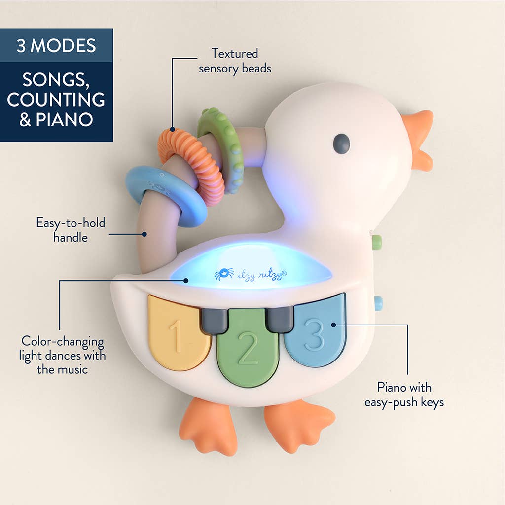 *The Porch NEW* Bitzy Tunes™ Goose - Light-up Interactive Piano Toy