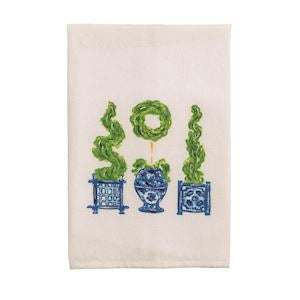 The Porch Mud Pie Blue and White Collection Tea Towels