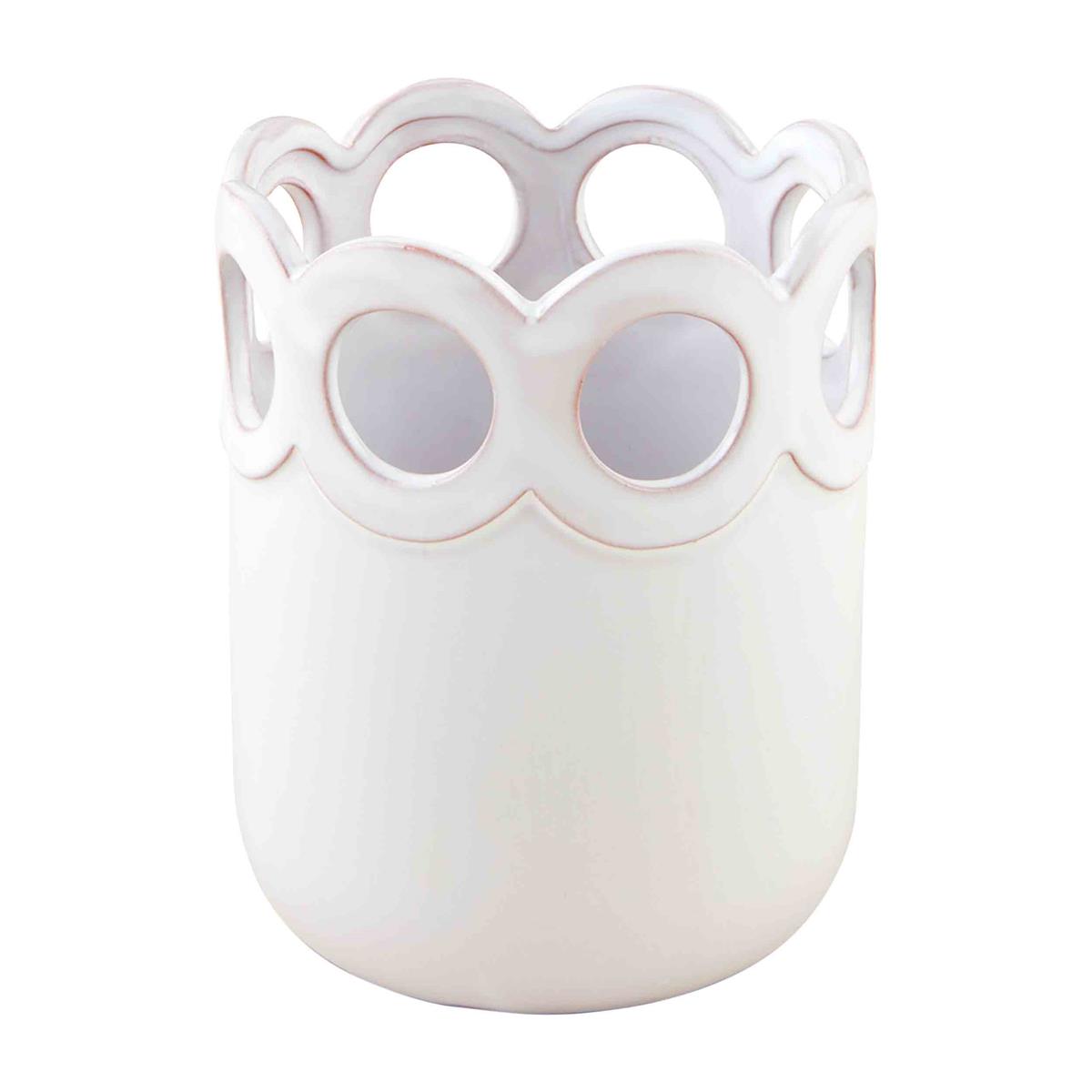The Porch Mud Pie Scalloped Utensil Holder