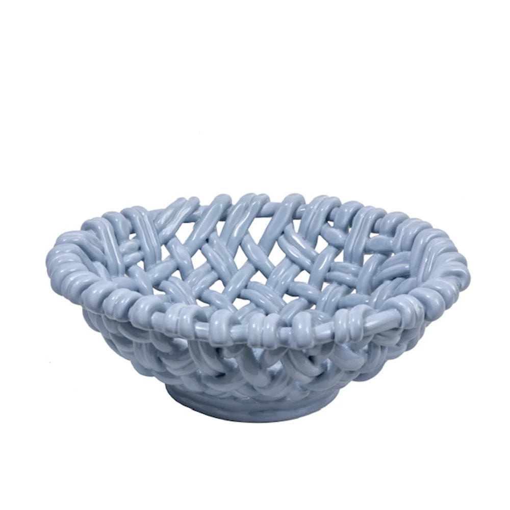 Skyros Small Round Basket - Morning Sky