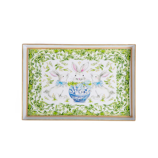 Jaye's Studio Bunny Trio Oliver Tray