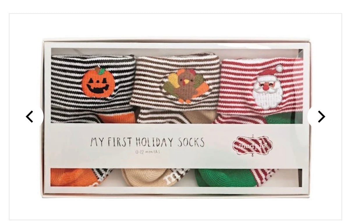 The Porch Mud Pie My First Holiday Sock Set