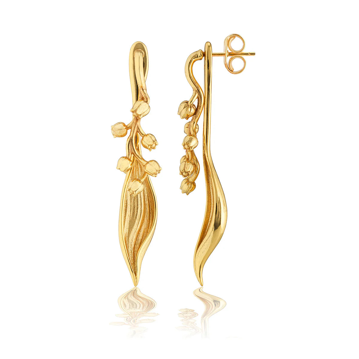 Capucine De Wulf Meadow Lily of the Valley Convertible Earrings - Gold