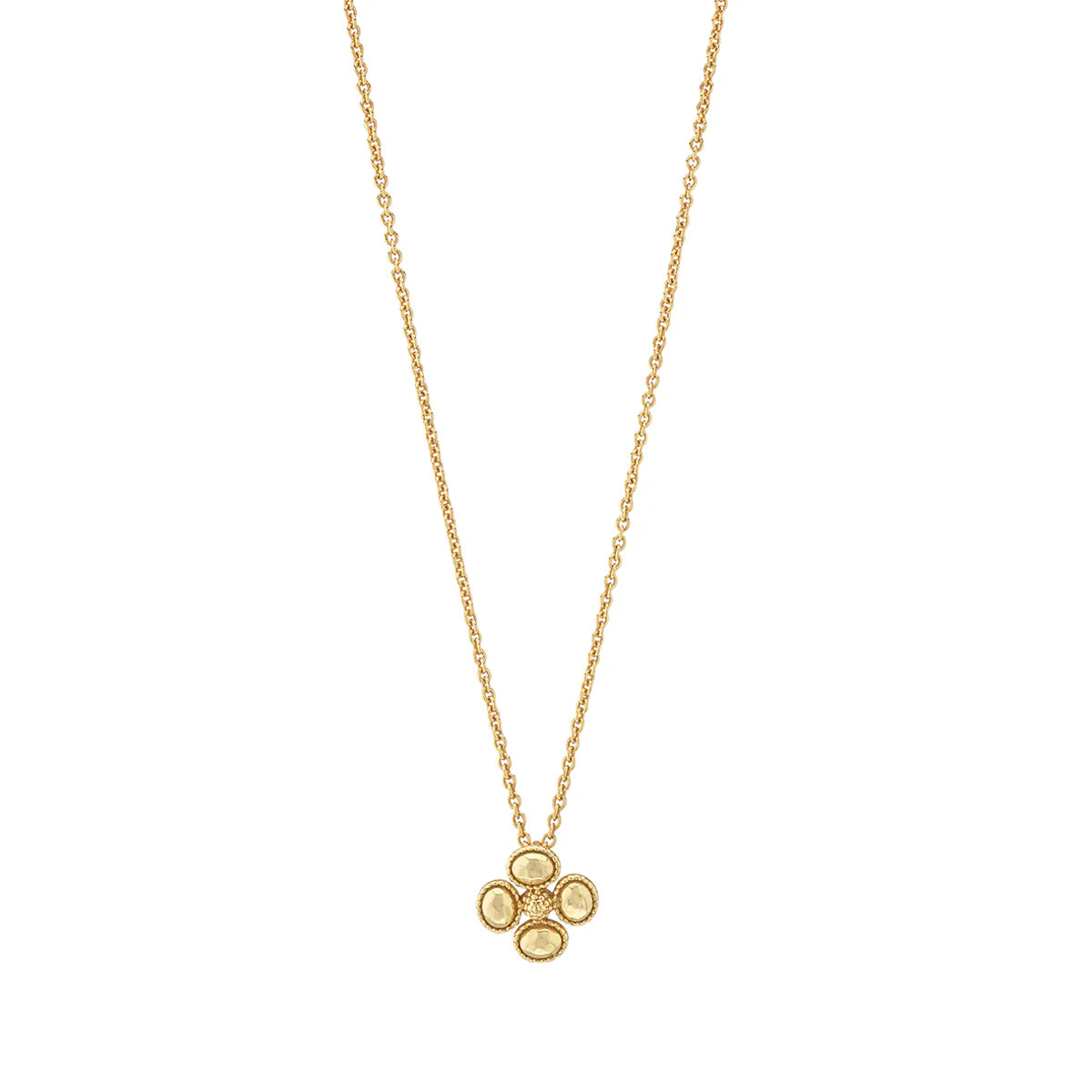 Capucine De Wulf Berry Clover Station Necklace, 16"+2"- Gold