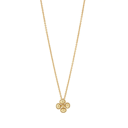 Capucine De Wulf Berry Clover Station Necklace, 16"+2"- Gold