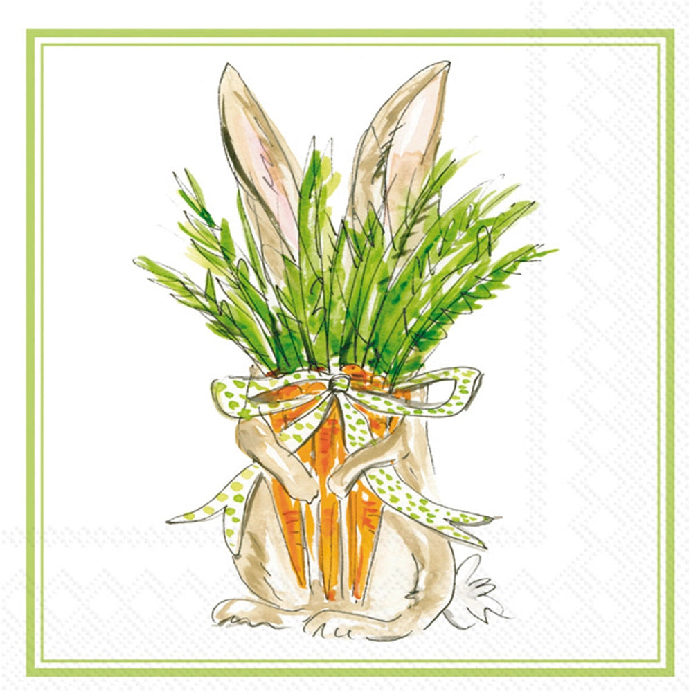 The Porch Boston International Carrot Bunny Paper Lunch Napkins