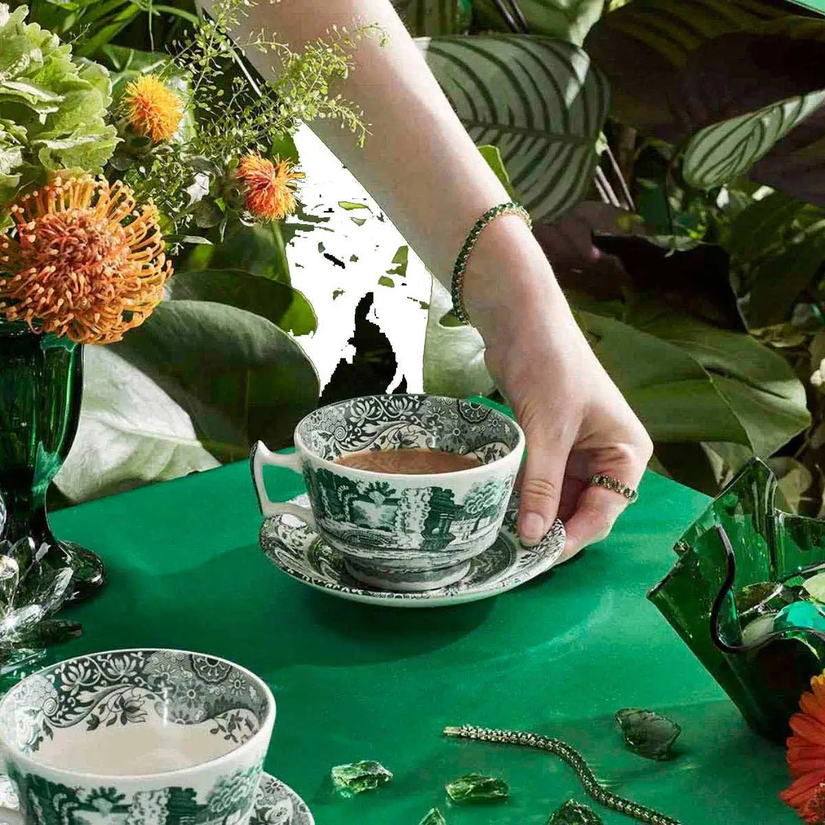 Spode Heritage Green Italian Breakfast Cup & Saucer