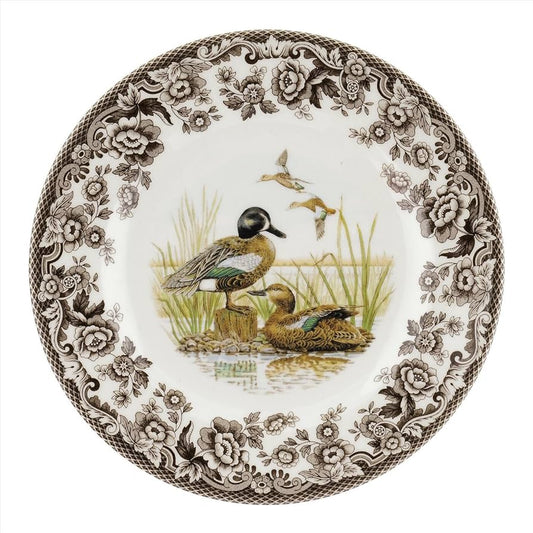 Spode Woodland Salad Plate, Blue Winged Teal