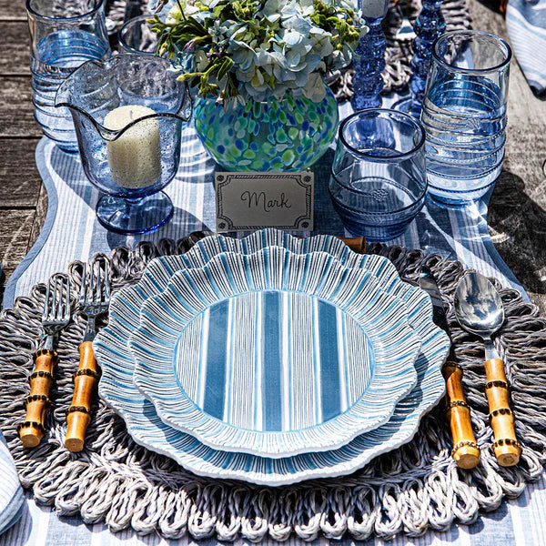 Juliska Cabana Stripe Melamine Dinner Plate