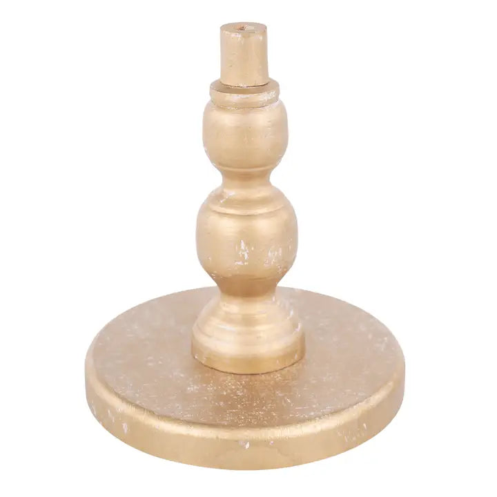 The Porch Glory Haus Gold Wood Base for Toppers