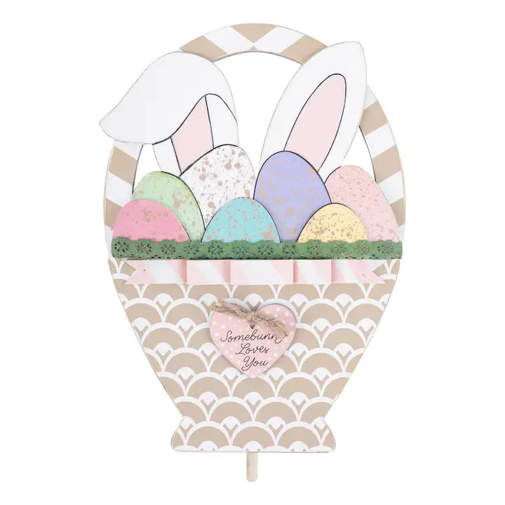 The Porch Glory Haus Speckled Egg Basket Topper