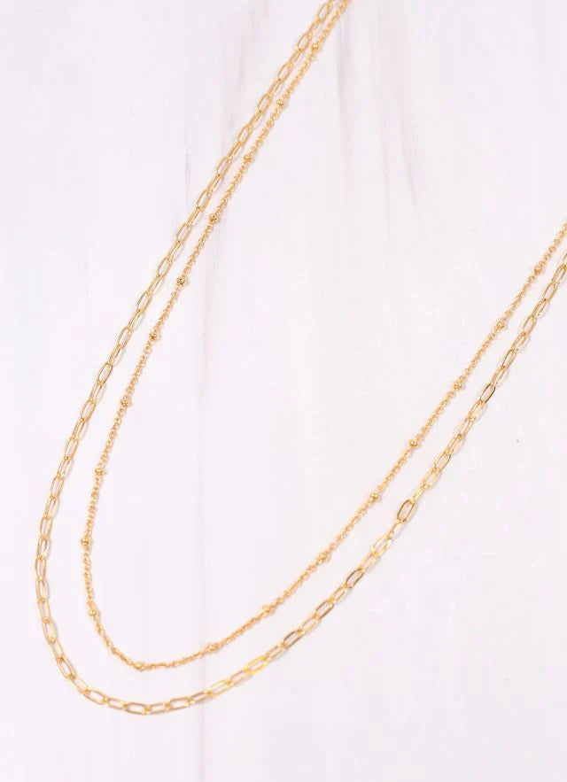 Caroline Hill Be Positive Layered Necklace