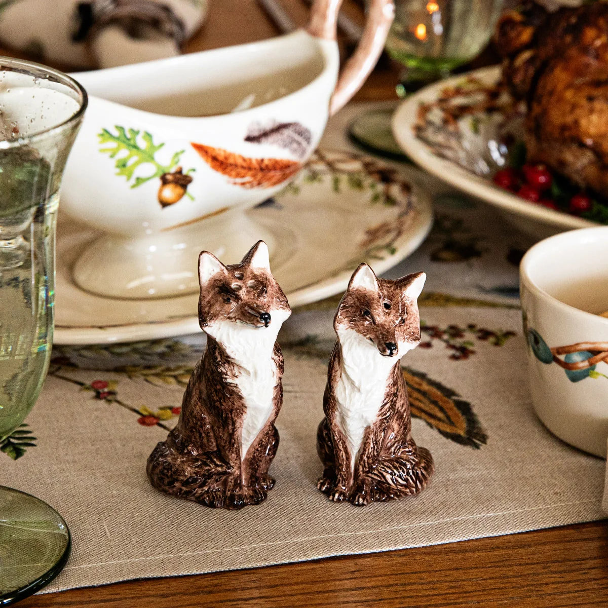 Juliska Clever Creatures Fox Salt and Pepper Set/2pc