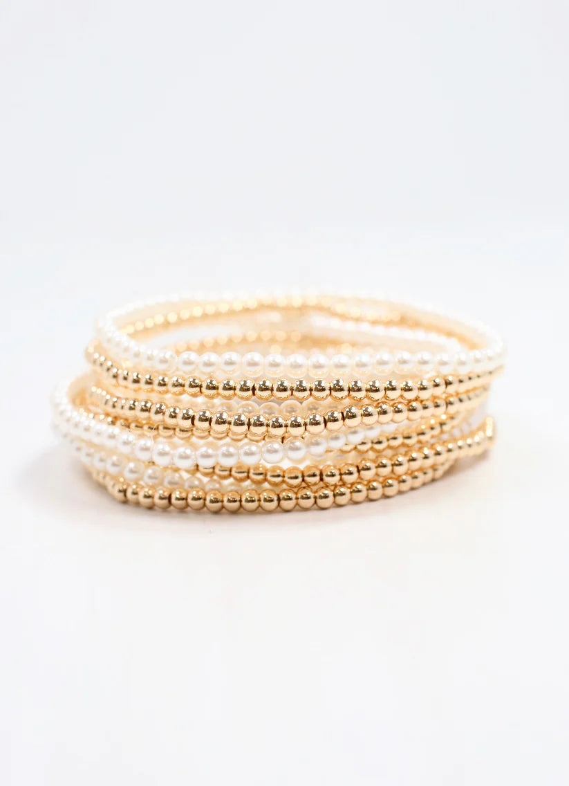 Caroline Hill Fanning Pearl Bracelet Set