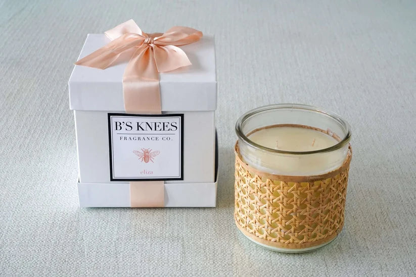 B's Knees Eliza Basketweave 3-Wick Candle