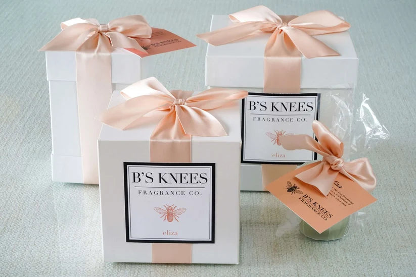 B's Knees Eliza 2-Wick Basketweave Candle