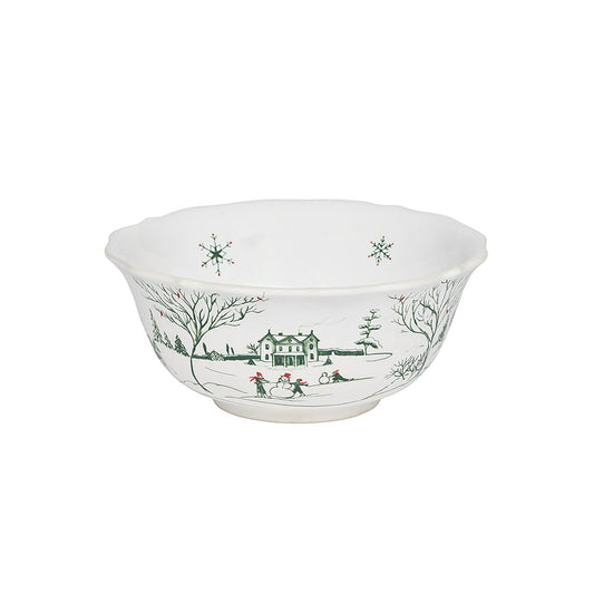 Juliska Country Estate Winter Frolic Cereal/Ice Cream Bowl- Evergreen