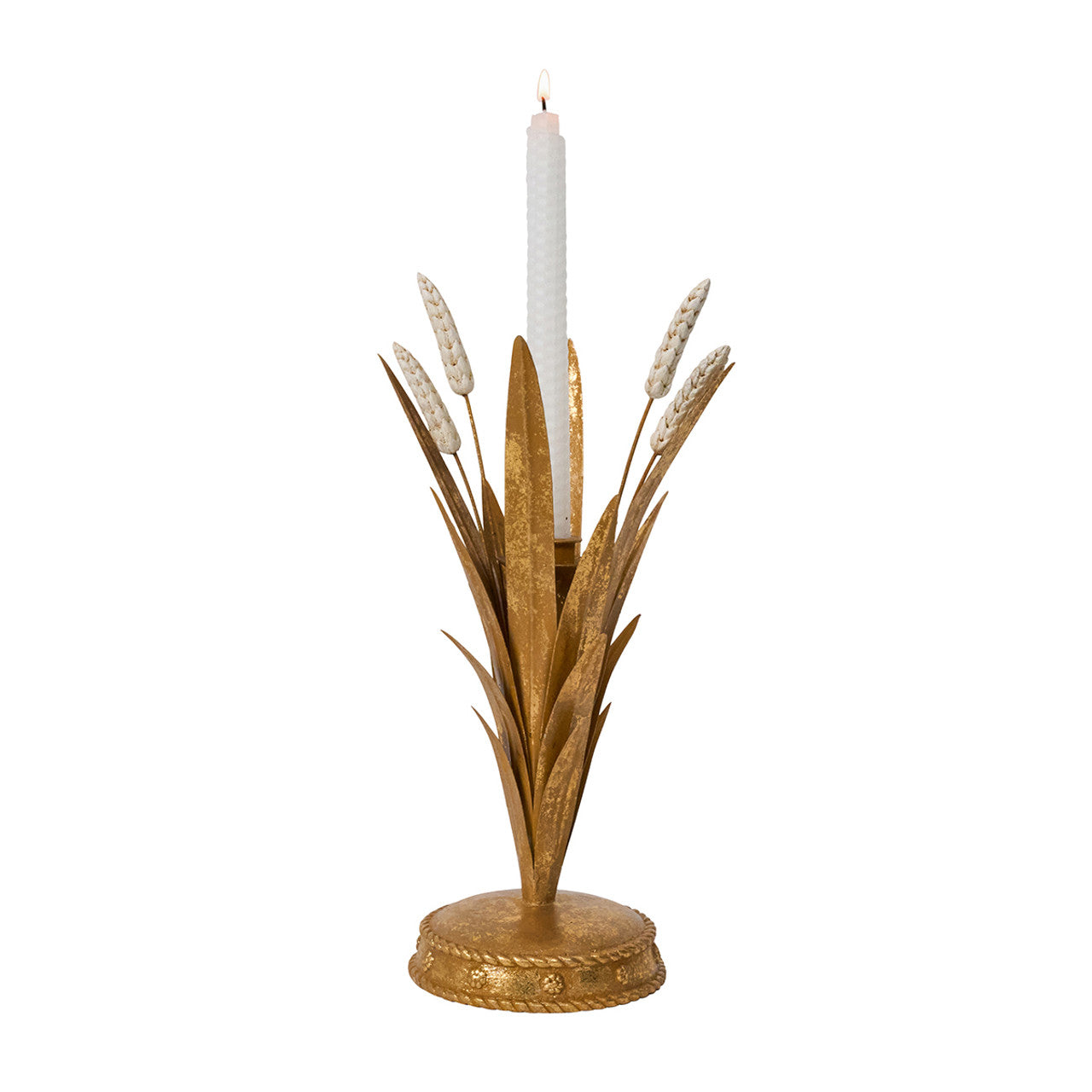 Juliska Forest Walk Wheat Candlestick -Gold