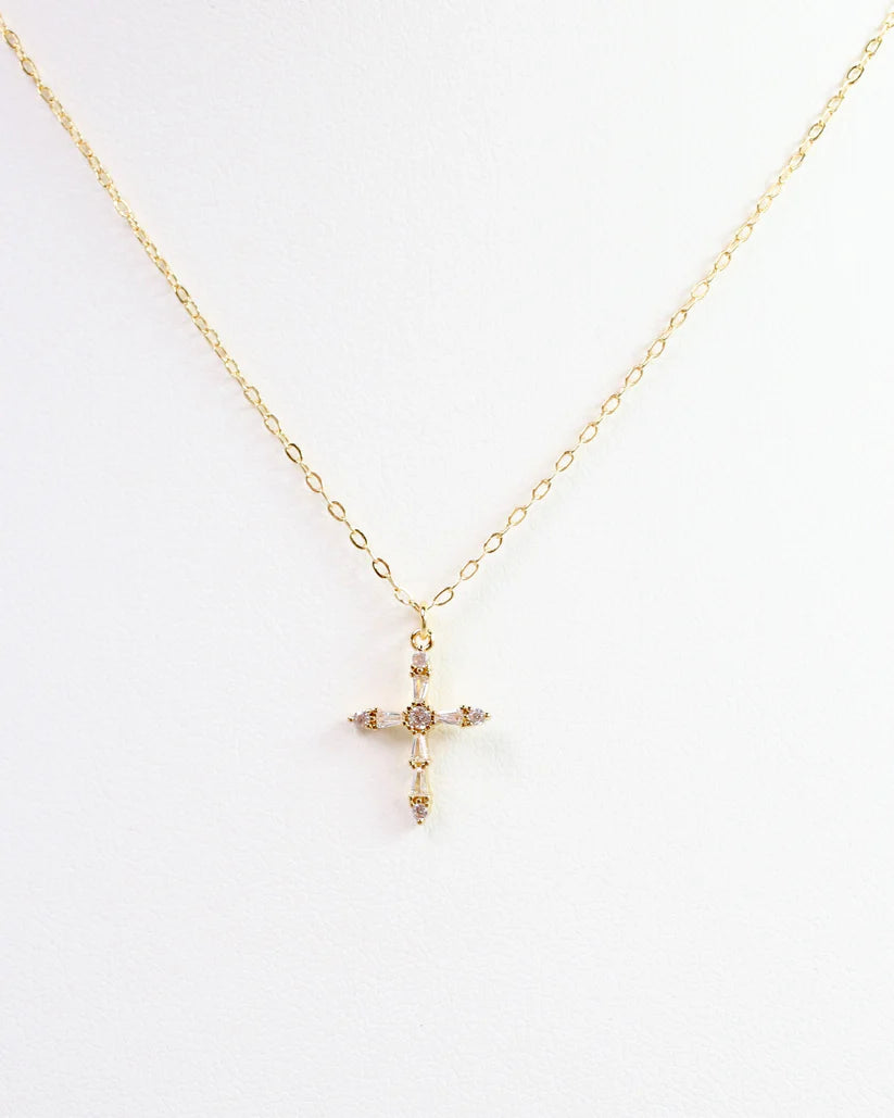 Caroline Hill Wilson Cross Necklace