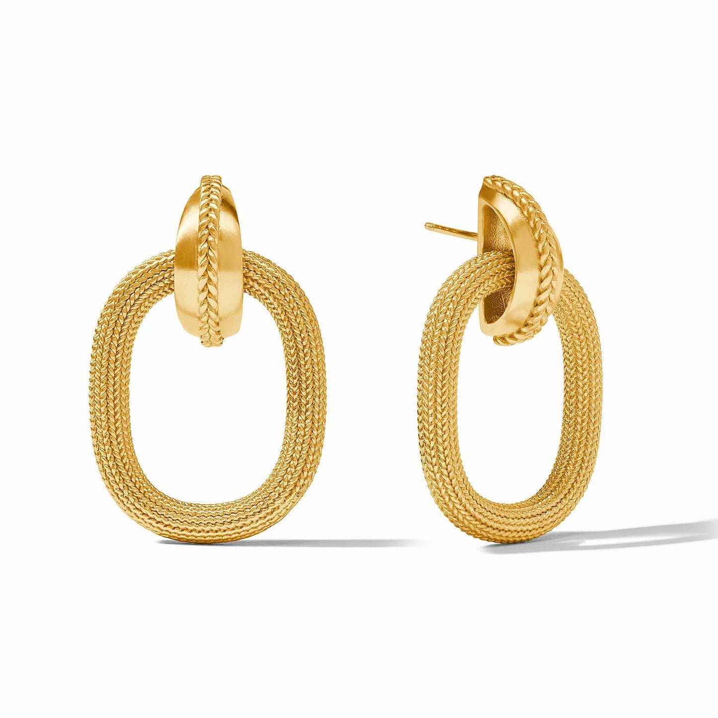 Julie Vos Cheval Doorknocker Earring - Gold
