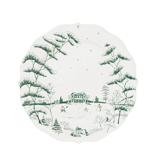 Juliska Country Estate Winter Frolic Dessert/Salad Plate - Evergreen