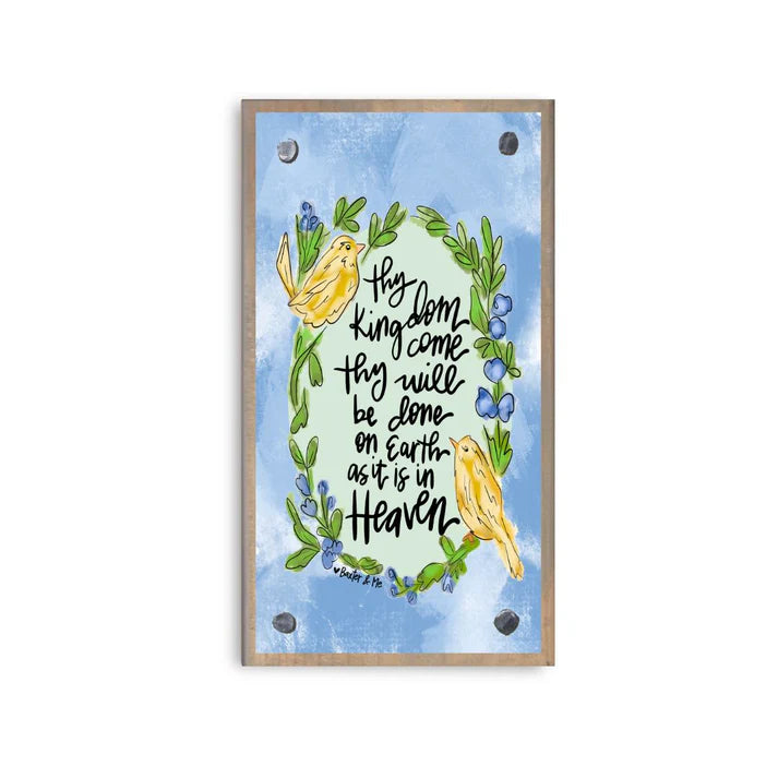 The Porch Baxter and Me Lord's Prayer Happy Block