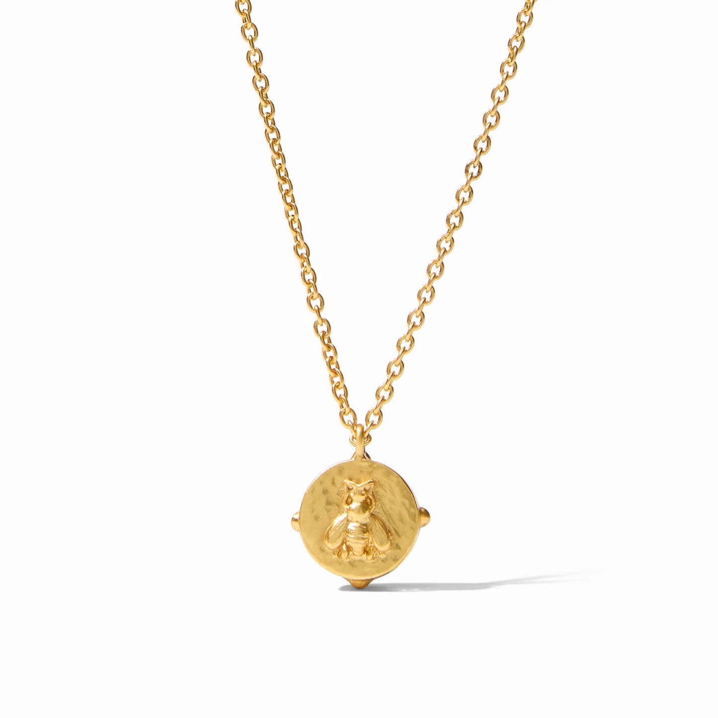 Julie Vos Honeybee Solitaire Necklace - Iridescent Strawberry