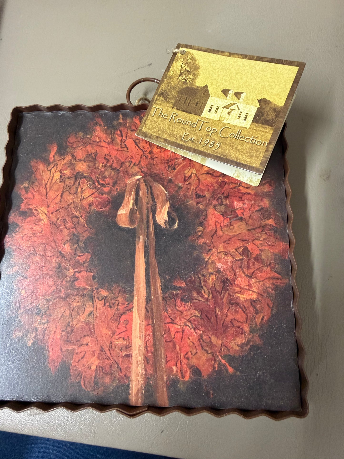The Porch Round Top Fall Mini Art