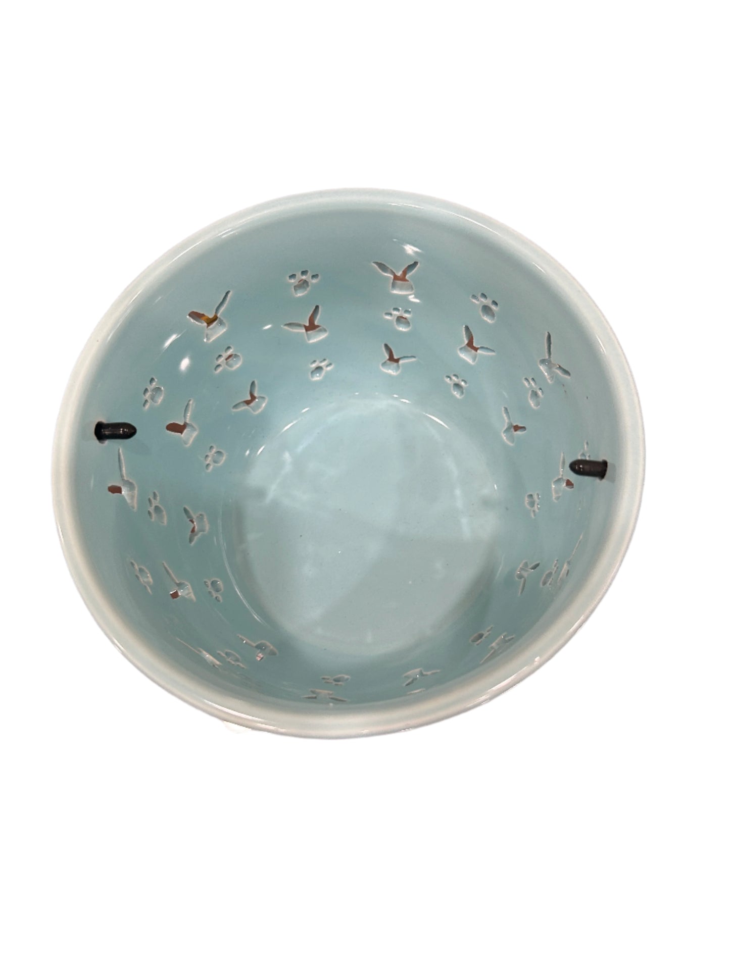 Blue Ceramic Easter Basket
