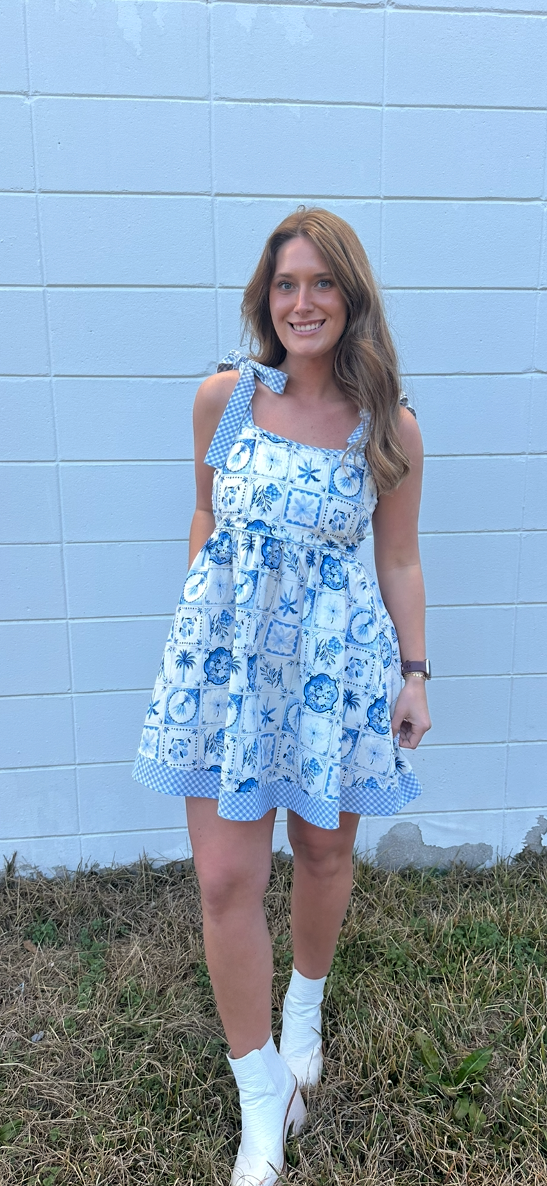 Sky High Summer Dress- Blue