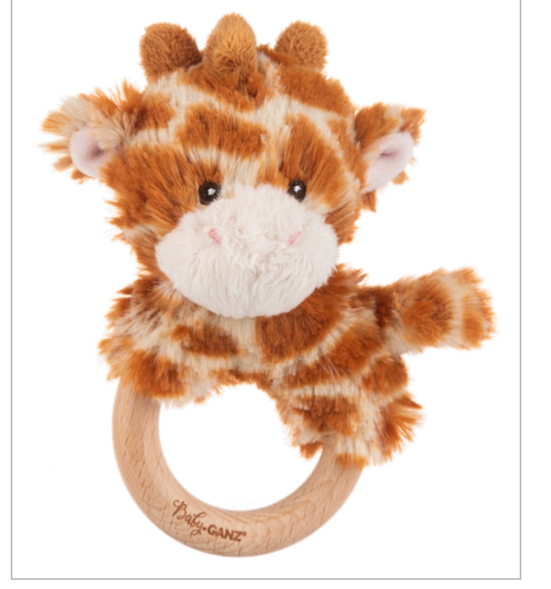 The Porch Baby Ganz Jamie Giraffe Ring Rattle