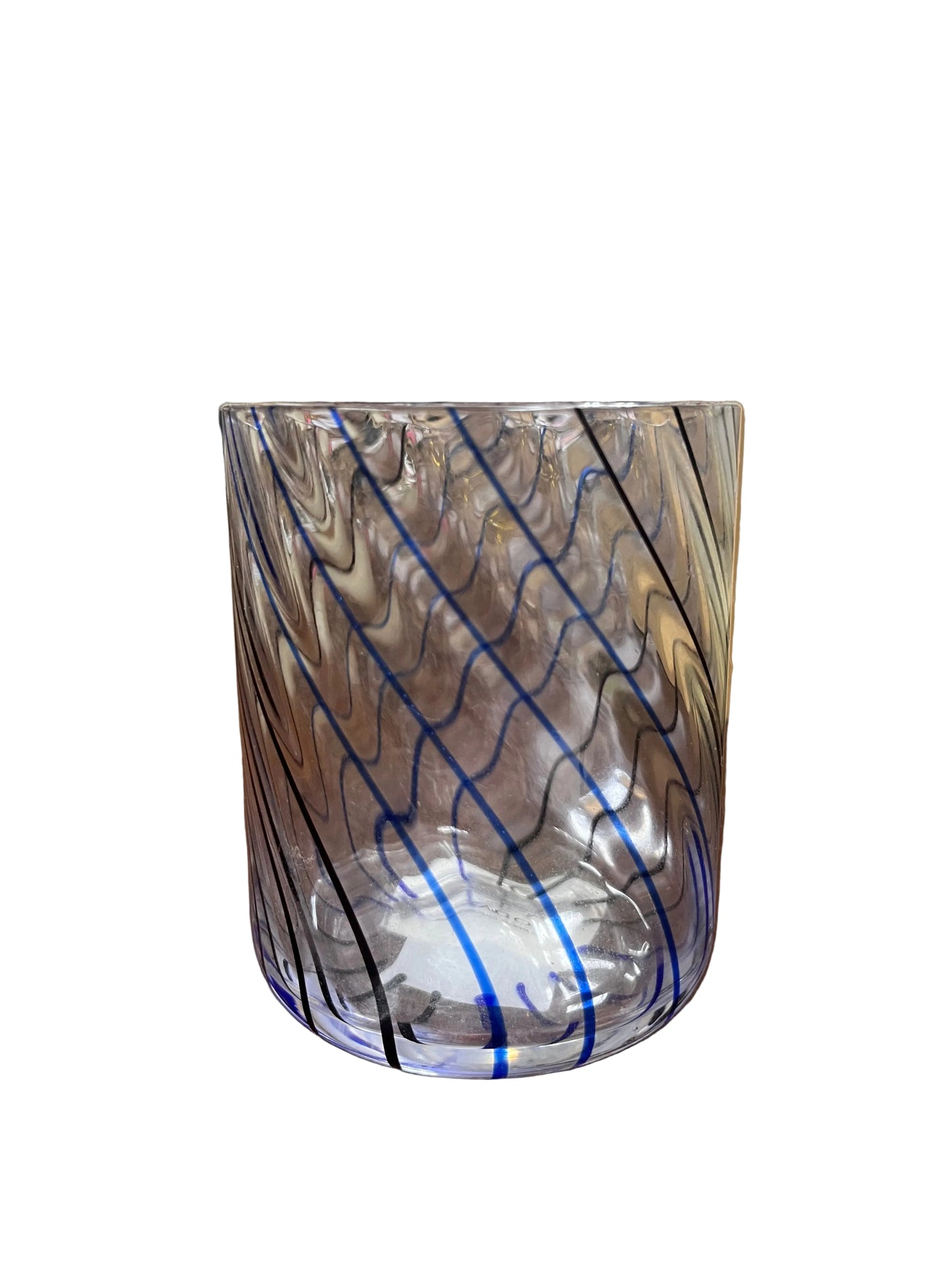 Zodax Blue Stripped Double Old Fashion