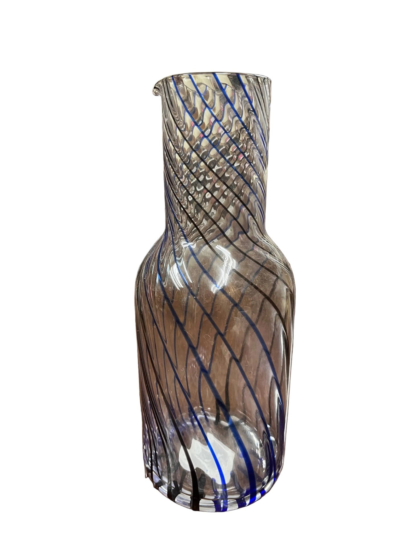 Zodax Blue Stripped Pitcher