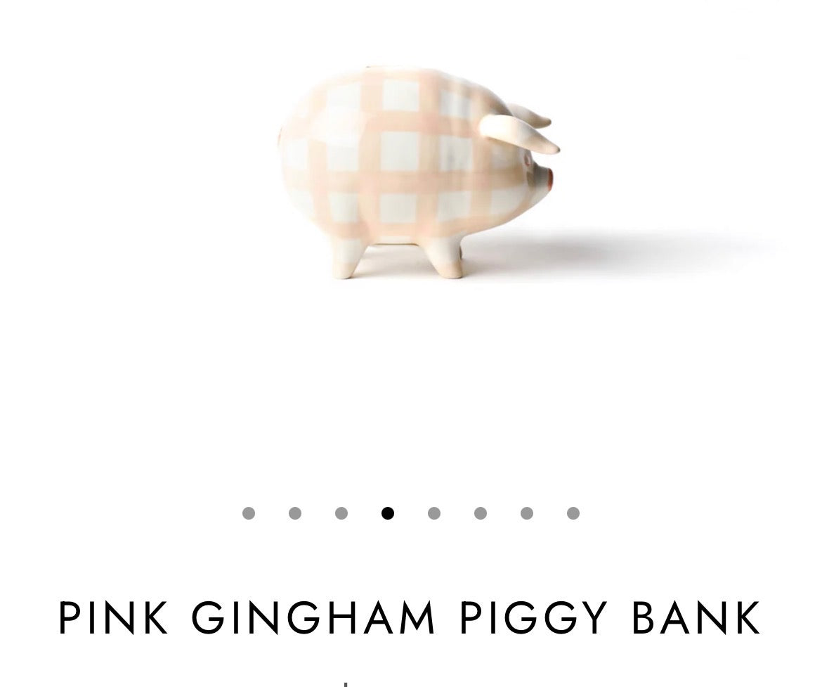 The Porch Coton Colors Pink Piggy Bank