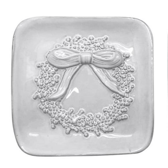 Mariposa Ceramic Christmas Dipping Dish