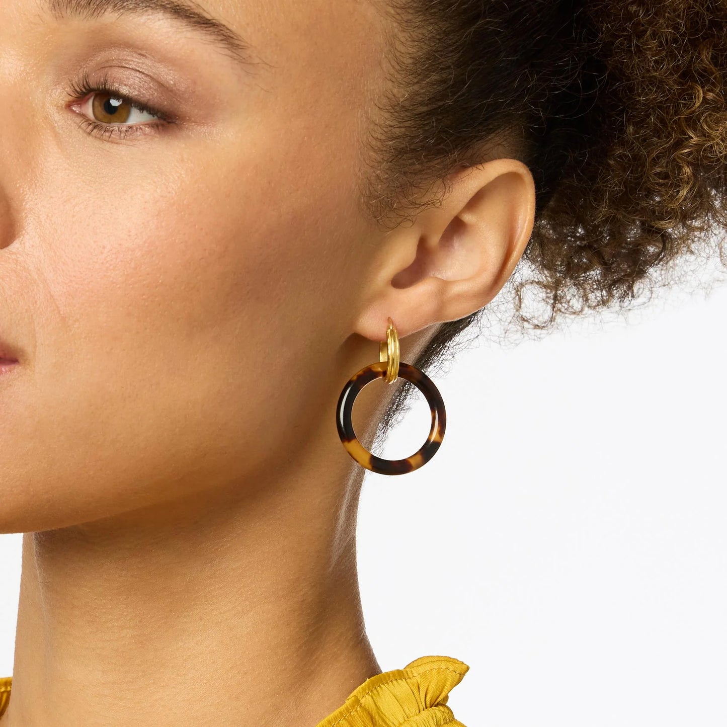 Julie Vos Madison 6-in-1 Charm Earring - Gold & Acrylic
