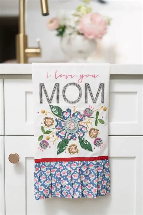 The Porch Glory Haus Love You Mom Tea Towel