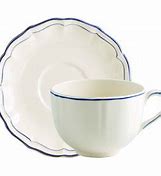 Gien Filet Bleu Jumbo Cup and Saucer
